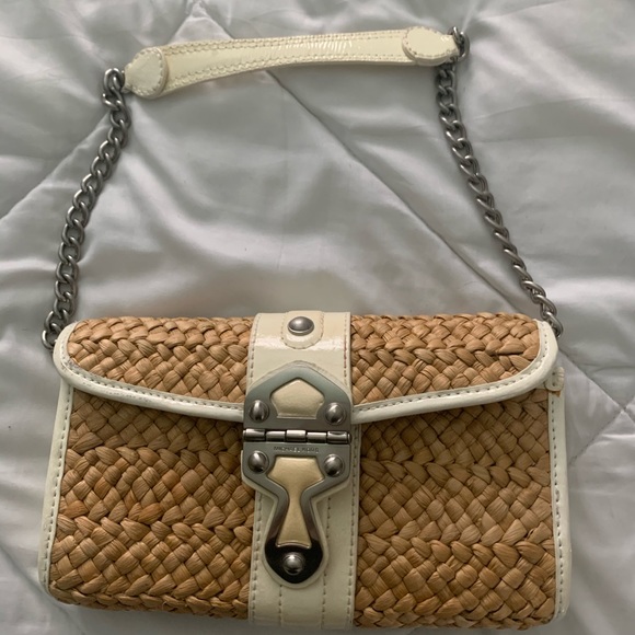 michael kors santorini straw purse - Picture 2 of 4
